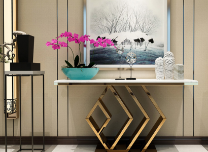 Konsolentisch Beistelltisch Konsole Metall Tischkonsole Tisch Wand