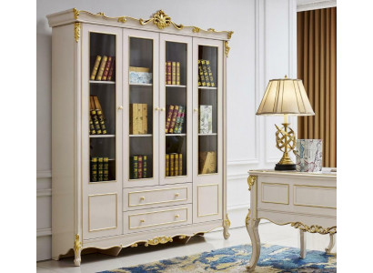 Schrank Bücher Büro Regal Barock Regale Rokoko Schränke Neu Massivholz