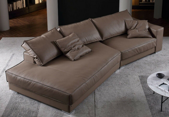 Moderne Sofas Ledersofa Couch Sofa Ecke Design Eck Ecksofa L-form