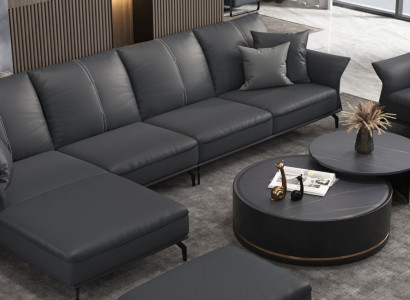 Sofa Ecksofa L Form Sessel Couchtisch Hocker Ecksofa 3tlg. Modernes