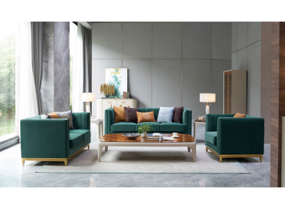 Sofagarnitur 3+2+1 Relax Sitzer Set Design Sofas Polster Couchen Leder