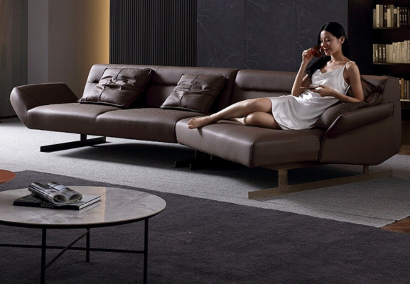 Design Ecksofa Wohnlandschaft Sofa Couch L Form Polster Couchen Leder