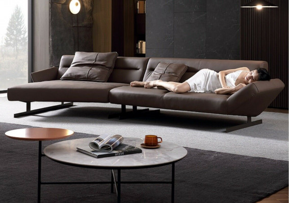 Design Ecksofa Wohnlandschaft Sofa Couch L Form Polster Couchen Leder