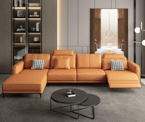 Sofa Couch Modern Relax Sitz Luxus Möbel Wohnlandschaft Ecksofa L-form Polster