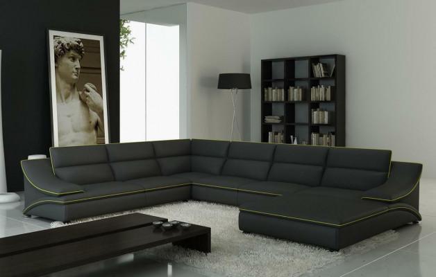 Design XXL Big Ecken Polster Eck Sofa Couch Leder Sofas Garnitur