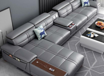 Ecksofas Ecksofa L-form Polster Sofa Sofas Relax Sitz Möbel Wohnlandschaft Couch