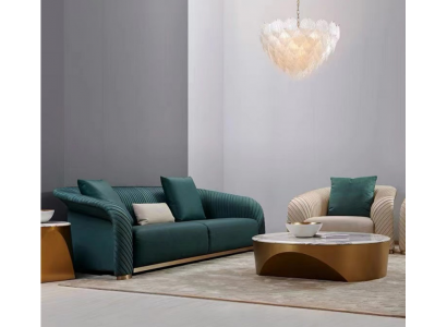 Design Polster Luxus Sitz Sofa Couch Textil Sofa 3 Sitzer Kunstleder