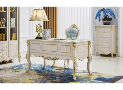 Schreibtisch Tisch Barock Tische Chef Büro Einrichtung Arbeitszimmer Möbel Neu