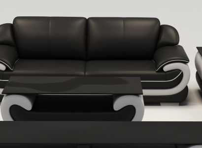 Ledersofa Couch Wohnlandschaft 3 Sitzer Design Modern Sofa Couchen