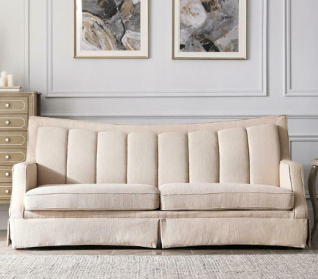 Stoff Sofa Dreisitzer Möbel Relax Sitz Design Couch Lounge Sofas Textil 3 Sitzer