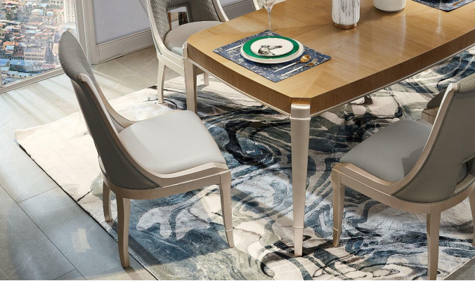 Stuhl Lehn Designer Leder Polster Stühle Esszimmer Neu 1x Wohn Lehnstuhl