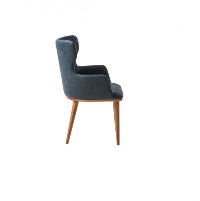 Echtholz Möbel Stuhl Esszimmer Design Stühle Naturholz Lehnstuhl Holzstuhl Neu