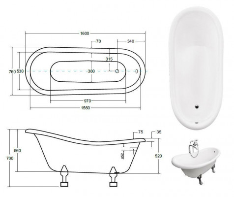 Klassische Freistehende Badewannen Antik Stil Badewanne Wanne Bad