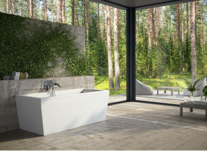 Badewannen Rechteckige Design Badewanne Weiß Moderne Badezimmer