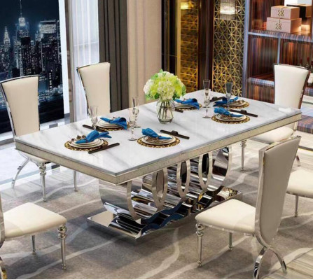 Luxus Esstisch Esszimmer Tisch Metall Gold Tische Esstische Möbel Einrichtung