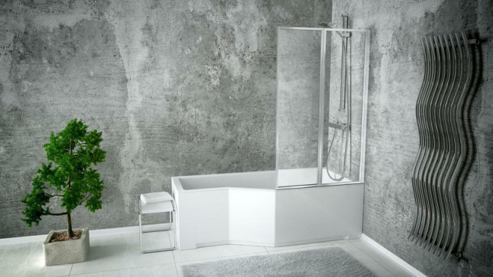 Rechteck Badewanne Bad Modern Badezimmer Wanne Acryl Duschwand