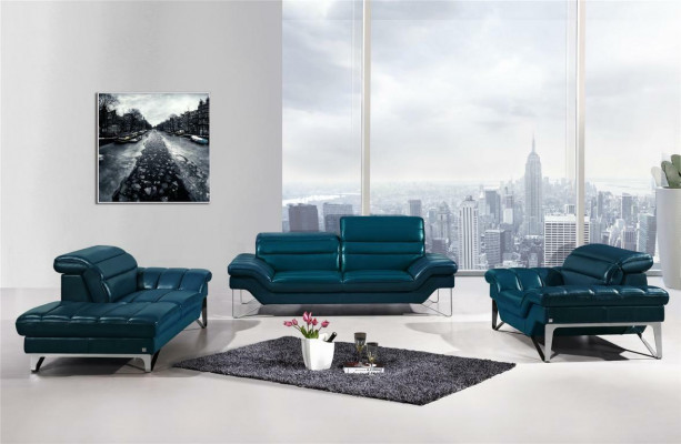 Sofagarnitur Leder Sofa Set 3+2 (ohne Sessel) Couch Sitz Polster Garnitur 994
