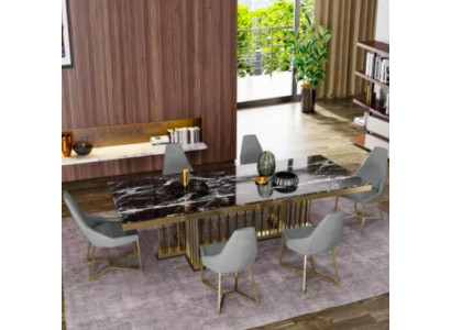 Möbel Tisch Tische Esszimmer Design Küche Luxus Moderner Marmor Esstisch 90x160