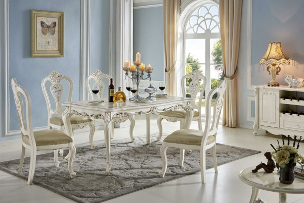 Ess Tisch Gruppe Esstisch 4x Stühle Esszimmer Set Massivholz Tische 5tlg