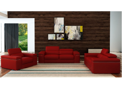 Sofa Polster Couch Sitz 3 Sitzer XXL Big Sofas Couchen Leder 3 Sitzplatz Neu