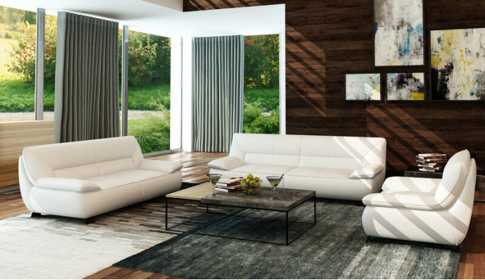 Sofa Couch Polster 3 Sitzer Leder Sofas Couchen Garnituren Sitz Design