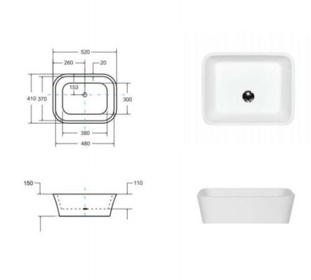 Design Keramik Waschtisch Waschbecken Handwaschbecken Aufsatzwaschbecken Becken
