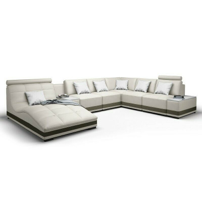 Designersofa Ecksofa Wohnlandschaft Rundsofa Ledersofa Couch Sofa UForm NiddaA