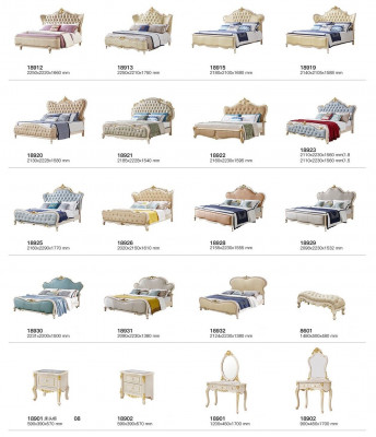 Bett Nachttisch 3 tlg. Modern Schlafzimmer Betten Design Leder Massivholz