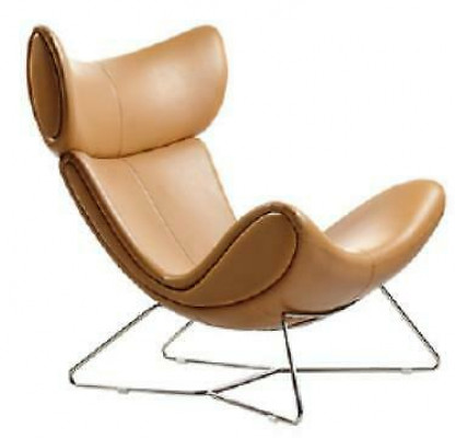 Sofa 1 Sitzer Fernseh Lounge Chaise Sofa Leder Textil Chair Sessel
