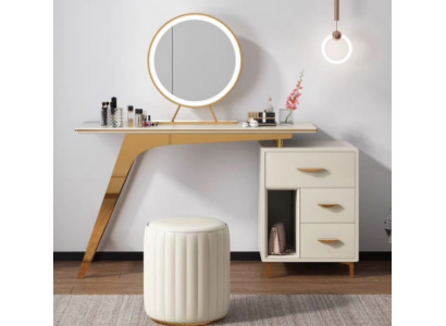 Schminktisch Spiegel Hocker Komplett Set Kommode Schlafzimmer Neu 2tlg