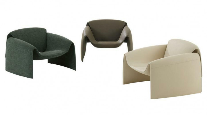 Wohnzimmer Luxus Sessel Hotel Polster Moderne Einsitzer Designer Grau