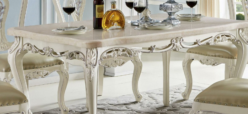 Klassische Stühle Barock Essgruppe Esszimmer Garnitur Rokoko Stil 6x Massivholz