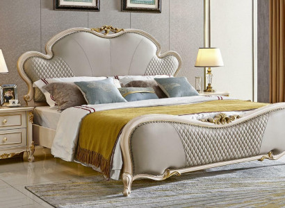 Klassische Möbel Luxus Bett 3tlg. Set x2 Schlafzimmer Nachttischen Massivholz