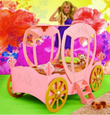 KINDERBETT Prinzessinen Bett Kutsche Neu JUGENDBETT AUTO BETT BETTEN CARRIAGE