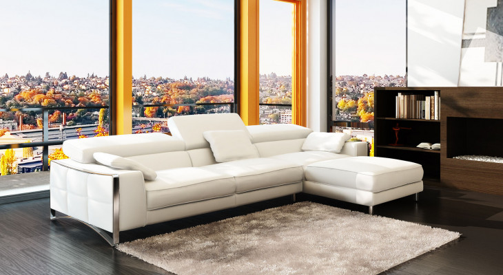 Multifunktions Ecksofa Garnitur Ledersofa Sitz Wohnzimmer Ecke Sofa