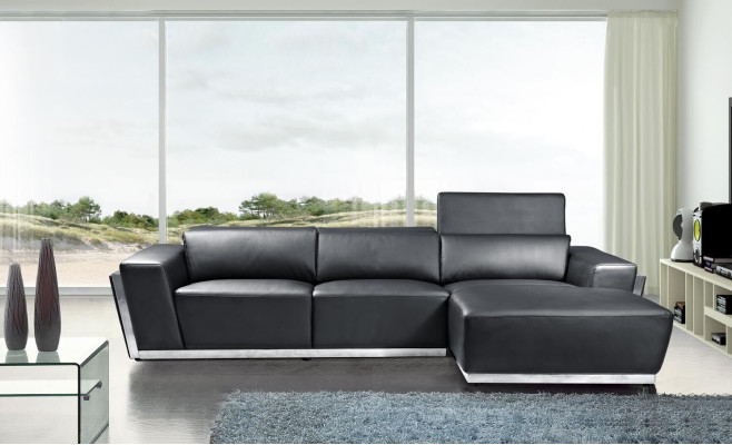 Multifunktions Wohnzimmer Ecksofa Garnitur Ledersofa Sitz Ecke Sofa