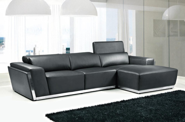 Multifunktions Wohnzimmer Ecksofa Garnitur Ledersofa Sitz Ecke Sofa