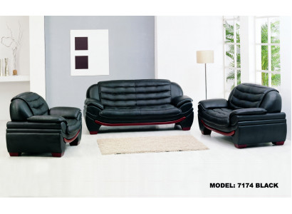 Klassische Designer 3 Sitzer Chesterfield Leder Sitz Couch Polster ohne 2+1
