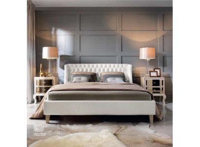 Luxus Schlafzimmer Bett Nachttisch Garnitur Doppelbett Betten 3tlg Modern Weiß