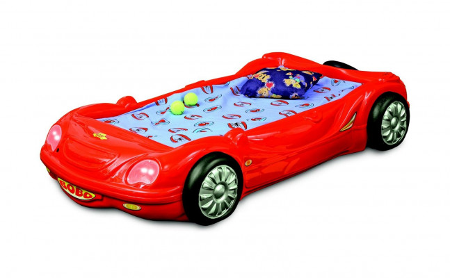 Kinderzimmer Bett Kinderbett Design Rennwagen Autobett mit Matratze
