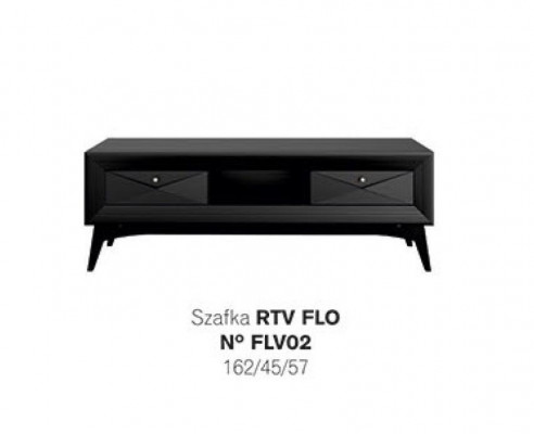 Lowboard tv Ständer Sideboard Tisch Wohnzimmer Modern Holz Schwarz Design