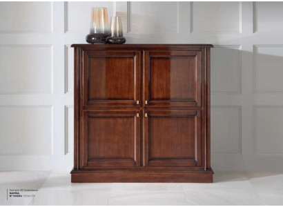 Kommode Luxus Schrank Schränke Kommoden Wohnzimmer Holz Klassische Design Braun