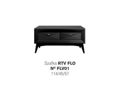 Ständer rtv Lowboard Sideboard Tisch Wohnzimmer Modern Holz Schwarz Design