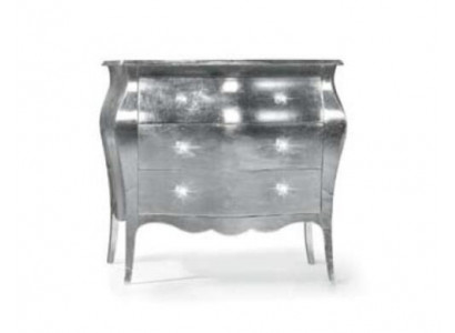 Kommode Schränke Kommoden Holz Luxus Möbel Schlafzimmer Klassische Silber Design
