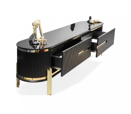 Sideboard Luxus Schrank Regal Holz Anrichte Schränke Wohnzimmer Modern Designer