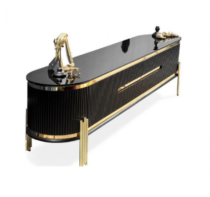 Sideboard Luxus Schrank Regal Holz Anrichte Schränke Wohnzimmer Modern Designer