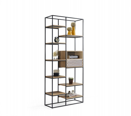 Bücherregal Design Regal Holzregal Standregal Aktenregal Büroregal Neu