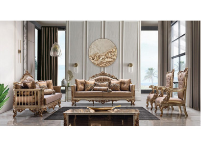 Sofagarnitur Couch Set Klassische Garnitur Sitz Polster Couchtisch 5tlg