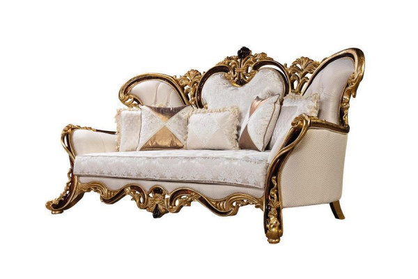 Königliches Sofa Dreisitzer Couch Polster Möbel Couchen Sofas Textil