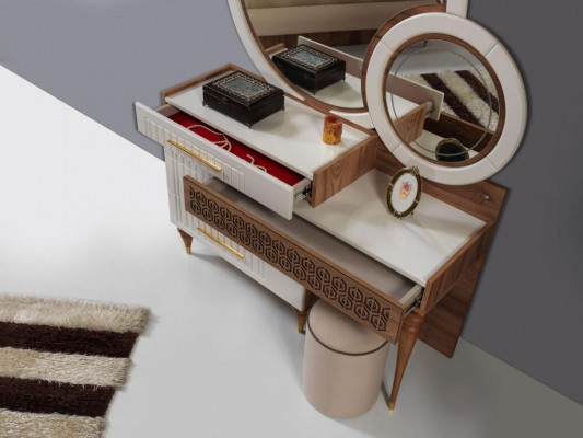 Chambre à Coucher Set Commode Avec Miroir Ensemble Bois Groupe Meuble Neuf